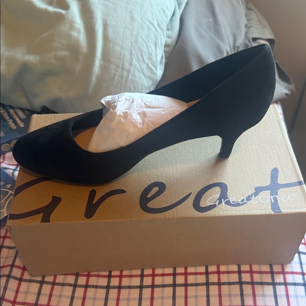 Greatonu Classic Black Heels